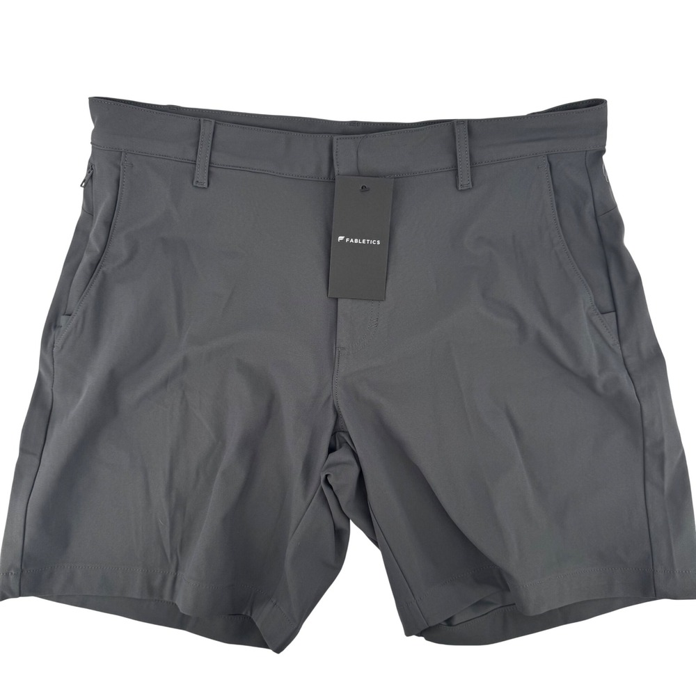 Fabletics Mens One Short Charcoal Gray Active Performance Shorts 34